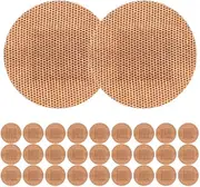 Ipetboom Adhesive Bandages Fabric, 30mm 100pcs Round First Aid Care Patches Strips Patches Stickers for Small Cuts Scrapes Gauze