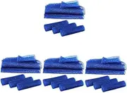 minkissy 4sets Daily Use African Net Sponge Exfoliating Bath Washcloth for Skin Smoothing 4pcs*4