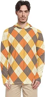 [Caihoyu] UPF 50 Men's Long Sleeve Hoodies + Men's Sun Shirts Quick Dry UV Rash Guard Sailing Shirts