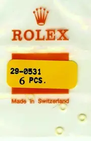 ROLEX FACTORY NEW SEALED CROWN WHITE PLASTIC 6 GASKETS 29 0531