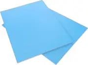 DOITOOL 2 Sheets Engraving Board Blue Thick Paper Card Stock Engraving Board Scrapbook Paper Pad Cardstock Blue Christmas Cardstock Whiteboards for Students Soft Whiteboard Sky-Blue PVC