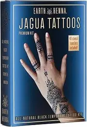 Organic Jagua Black Temporary Tattoo and Body Painting Premium Kit