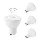 4Pcs LED Smart Motion Sensor Light Bulbs GU10 PIR Detection Spotlight 5W 500Lm