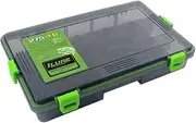 11 Compartments Fishing Tackle Box Fishing Lure Spoon Hook Bait Storage Case Utility Box Green L