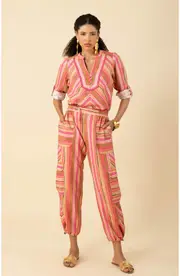 Hale Bob Johanna Blend Cargo in Coral at Nordstrom, Size Medium