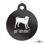 Got Labrador Engraved Keychain Round Tag w/tab lab Many Colors