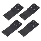 Bra Extender 2 Hook Elastic Extension Strap Plus Size Clip On Maternity Black 4X