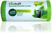 Biotuff Kitchen Tidy General Use Bin Bag Liners 25 Pack, Large, 25 count, Pack of 25