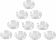 YSJJZRL Coin Capsules,10 Pcs Clear Round Plastic Coin Container Case for Coin Collection Supplies Coin Protectors-(25mm)