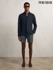 Reiss Airforce Blue Wicket S Short Length Casual Chino Shorts (D29798) | $155