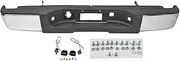 Black Rear Bumper Compatible With GMC Sierra Silverado 1500 2007-2013