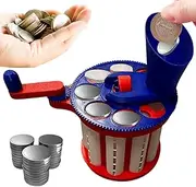 G-enius Coin Classifier, Hand-Cranked Coin Sorter, 3D Printed C-oins Sorting Machine for Fast Denomination, Portable C-oins Storage Counter for Business Home Bank Offices Vending Arcade Store Checkout