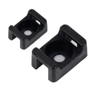 Cable Ties Mount, Zip Tie Cable Mounts,180pcs,Black Large Medium,Base Mount Saddle Screw Fixing Wire Holder Organizer Mounting Anchors Bases