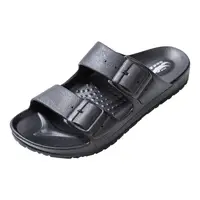 在飛比找家樂福線上購物網優惠-母子鱷魚雙扣環休閒氣墊拖鞋-黑24