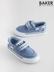 Baker by Ted Baker Boys Canvas Boat Shoes (E46119) | $74