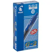 Pilot G2 Retractable Gel Pen 1.0mm Blue 12 Pack