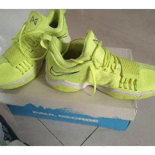 Nike PG 1 Volt 熒光綠 運動  公司現貨 878627 厚底慢跑鞋【ADIDAS x NIKE】
