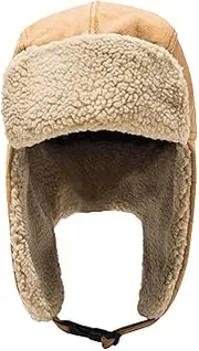 [FOCCAR] Trapper Hat for Men,Hunting Hat with Ear Flaps - Waterproof Winter Hats Multiple Protection for Winter Cycling, Motorcycles, Hiking Khaki
