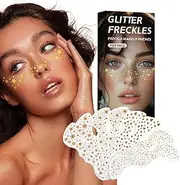Glitter Face Stickers | Makeup Patches Decorations Glitter Face Jewels,Convenient Waterproof Concerts Festival Face Stickers for Easter, Birthday Parties