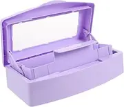 FOYTOKI Nail Tool Box Nail Art Tools Cleaning Case Portable Manicure Tool Tray Leakproof Box for Professionals