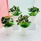 Accessories Artificial Plants Bonsai Faux Grass Potted Desktop Ornament