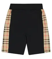 [Burberry Kids] Burberry Kids VIntage Check paneled jersey shorts Y 3 multicoloured