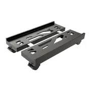 Adjustable Mobile CPU Stand, Ventilated Computer Tower Stand PC Tower Stand with 4 Caster Wheels, Under Desk Holder Black