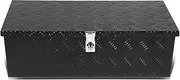 DNA MOTORING TBOX-T1-30-ALU-BK 30"x13"x10" Aluminum Truck Tool Storage Box w/Lock & Keys (Black)
