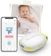 Familidoo Smart Baby Monitor Clip - Monitor Infant Abdominal Movement with Audio Alerts - Rollover Position Alarm - Sleep Record - Light and Easy to Clip on Diaper - Newborn Care Safety Essential