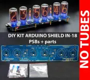 DIY KIT IN-18 Shield for Arduino Nixie Clock with Sockets NO TUBES ARDUINO PSU