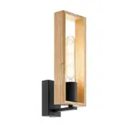 Eglo Littleton Scandi Timber Wall Light