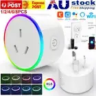10A WIFI Smart Plug RGB Power Socket Voice Control For Amazon Alexa Google Home