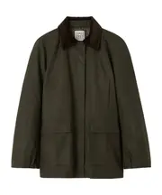 Totême Collared Pocket Detailed Jacket EU38,EU36,EU42,EU40,EU34,EU32 Deep Forest Green