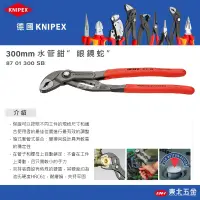 在飛比找蝦皮購物優惠-☆含稅【東北五金】正德國 KNIPEX K牌 水管鉗 管子鉗