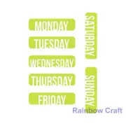 Kaisercraft Decorative Die Day Tabs