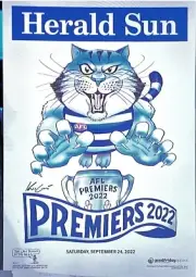 2022 Geelong Premiers Poster IN STOCK Herald Knight Demons Premiership