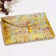 Buddhist Scripture Storage Bag Organizer Handicrafts Waves Embroidery Satin