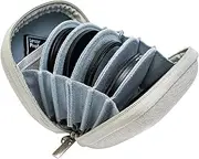 tunghey 8 Pockets Hard Shell Lens Filter Bag Up to 95mm, Water Resistant & Dustproof, Camera Filter Pouch with Microfiber Cleaning Cloth, Filter Carrying Case for Photography Filter Round Filter