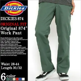 Dickies 美國經典品牌 寬版工作褲長褲/休閒褲/874硬挺版型/FLEX/美式風格/街頭穿搭