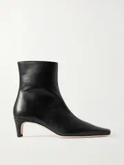 [STAUD] STAUD - Wally Leather Ankle Boots - Black - IT41 IT 41 Black