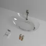 水晶浴缸 透明浴缸 傢用浴缸獨立式 網紅浴缸 酒店浴缸 民宿雙人浴缸 樹脂浴缸 浴缸