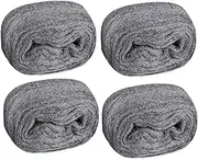 Set of 4 Steel Wool Mice, 0000 Fine Steel Wool for Control, Wire Wool for Sealing