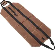 Waxed Canvas Log Carrier Bag, Firewood Holder Fireplace, Wood Stove Accessories, Log Carrying Bag for Tools, Picnic, Camping, Packing, Can Hold A Substantial Amount of Firewood (Coffee)