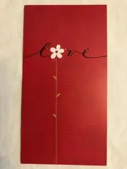 Hallmark Valentine's Card-"Love" Many people have touched the edge... NEW(A34)