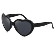 3PCS Glasses Love Heart Shaped Super Light Women Fashion Anti-blue Glasses At Night Change To Heart Shape Special Sunglasses