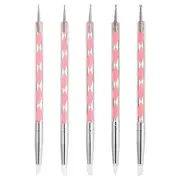 5Pcs Ball Embossing Stylus, Silicone Clay Sculpting Tool Pink