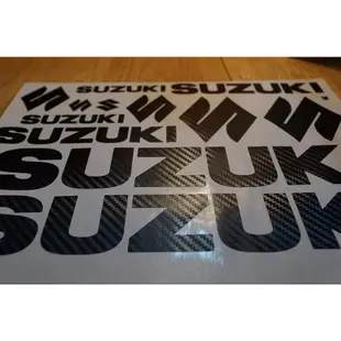 SUZUKI 1 套鈴木替換貼  鈴木貼紙套  炭黑  Sk046-極致車品店