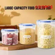 1/2/3PCS Food Storage Box Sealed Plastic Cereal Candy Dried Jars With Lid Fridge