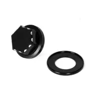 Black 3D Engrave Triple Tree Stem Yoke Cap For HONDA MONKEY GROM MSX CT DAX 125