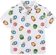 [Marvel] Avengers Boys Short Sleeve Polo Shirt for Toddler and Big Kids